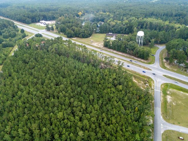 Aerial view looking southwest across the site toward GA Hwy 21 Bypass, no boundary lines shown